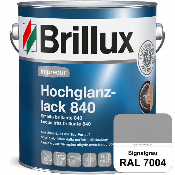 Impredur Hochglanzlack 840 (RAL 7004 Signalgrau) für Holz- und Metallflächen (löselmittelhaltig) inn