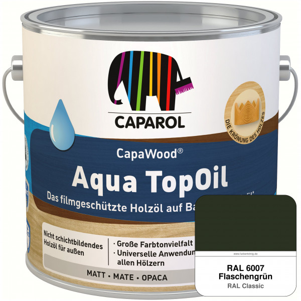 CapaWood® AquaTopOil (RAL 6007 Flaschengrün)