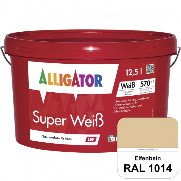 Super Weiß LEF (RAL 1014 Elfenbein)