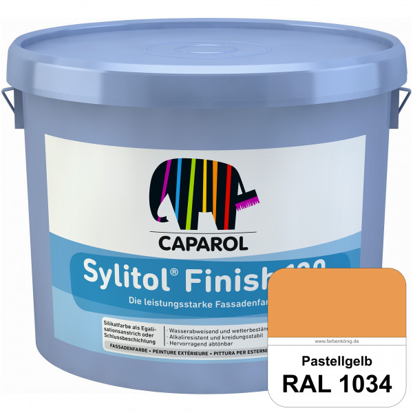 Sylitol® Finish 130 (RAL 1034 Pastellgelb) wetterbeständige Fassadenbeschichtungen auf Silikatbasis