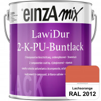 einzA LawiDur 2-K-PU-Buntlack - Seidenglanz (RAL 2012 Lachsorange)