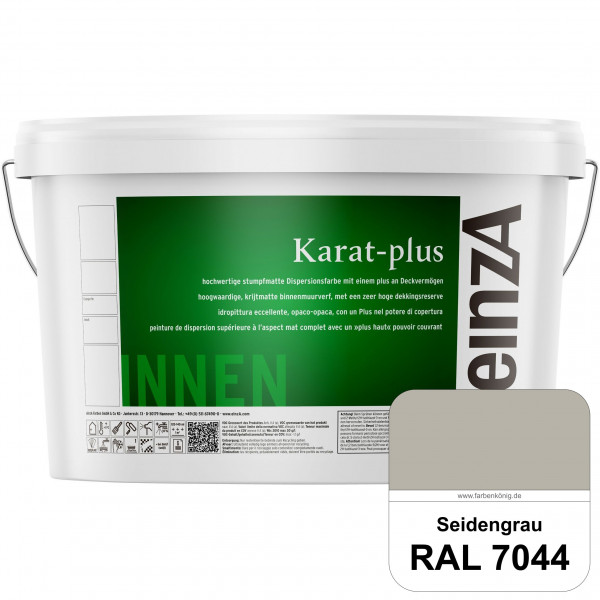 einzA Karat-plus (RAL 7044 Seidengrau) Innenwandfarbe mit herausragenden Produkteigenschaften