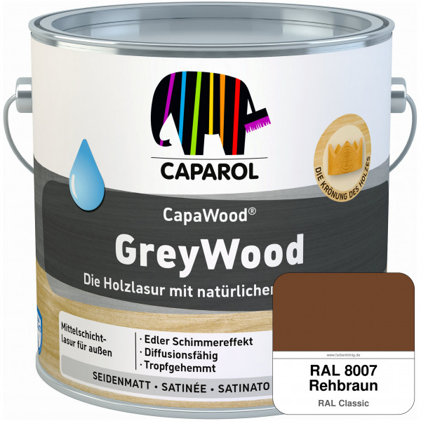 CapaWood® GreyWood (RAL 8007 Rehbraun) - ersetzt Capadur GreyWood