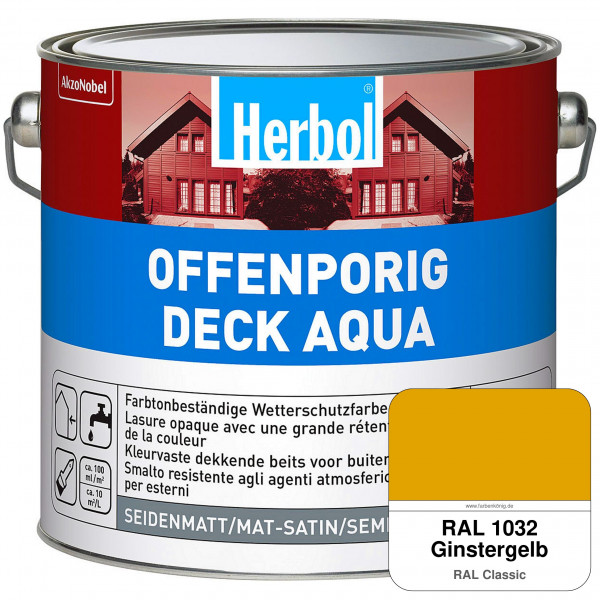 Offenporig-Deck Aqua (RAL 1032 Ginstergelb)