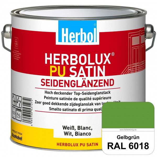 Herbolux PU Satin (RAL 6018 Gelbgrün) Top-PU-Seidenglanzlack (Innen & Außen)
