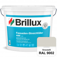 Fassaden-Streichfüller 444 (RAL 9002 Grauweiß) Faserverstärkter Streichfüller mit rissverschlämmende