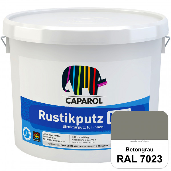 Rustikputz K 15 (RAL 7023 Betongrau) Dekorputze für dekorative Innenbeschichtungen.