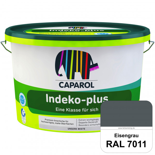 Indeko-plus (RAL 7011 Eisengrau) doppeldeckende matte & hochwertige Innenfarbe