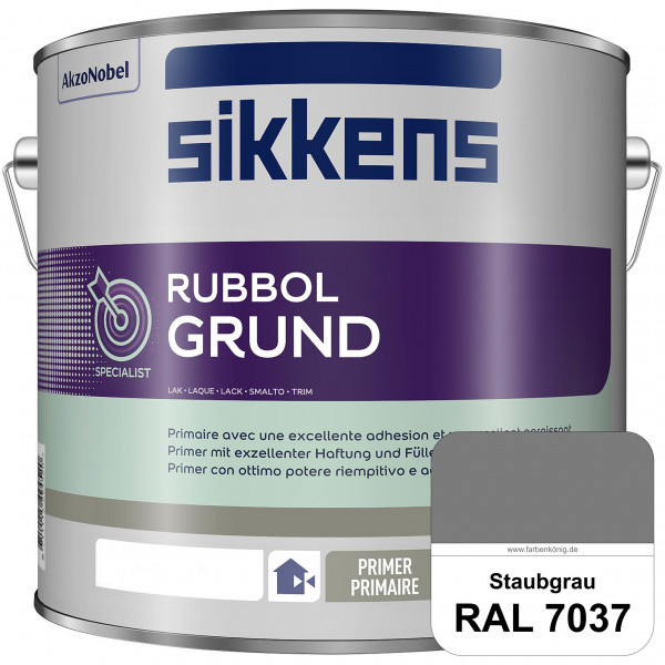 Rubbol Grund (RAL 7037 Staubgrau) Seidenmatte Grund- und Zwischenbeschichtung auf Kunstharzbasis (in