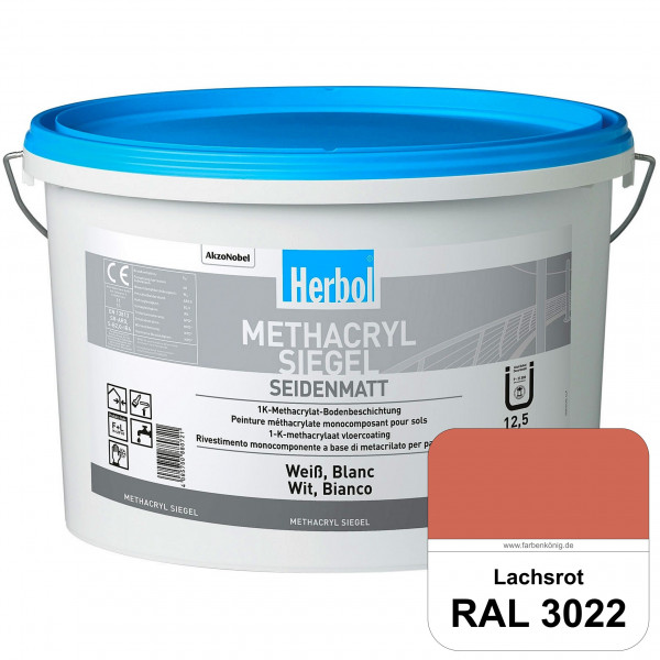 Methacryl Siegel (RAL 3022 Lachsrot) seidenmatte 1K-Beschichtung Böden (Innen & Außen)