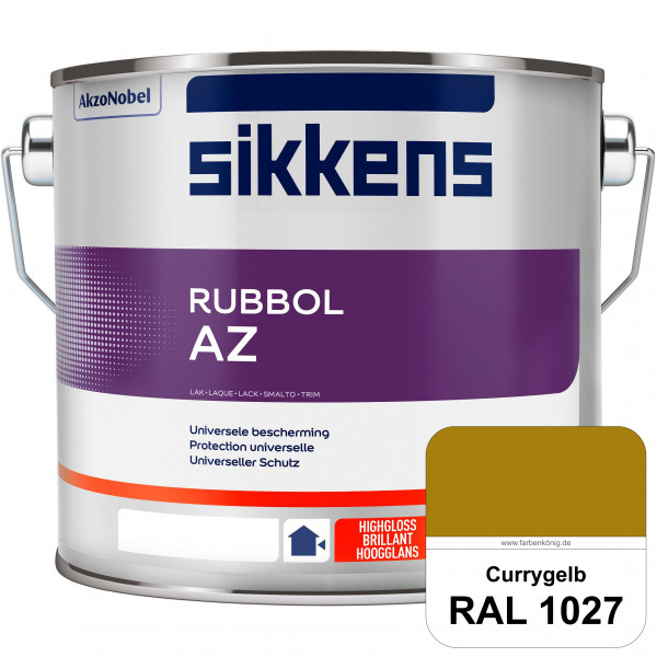 Rubbol AZ (RAL 1027 Currygelb) Hochwertiger, universeller Hochglanzlack (lösemittelhaltig) außen