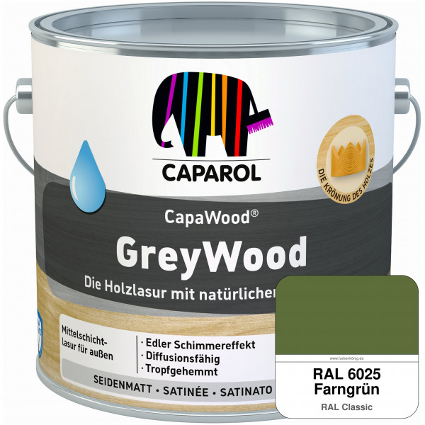CapaWood® GreyWood (RAL 6025 Farngrün) - ersetzt Capadur GreyWood