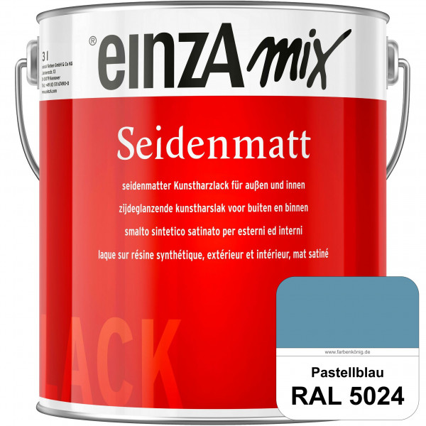 einzA Seidenmatt (RAL 5024 Pastellblau) Lösemittelhaltiger Seidenmattlack