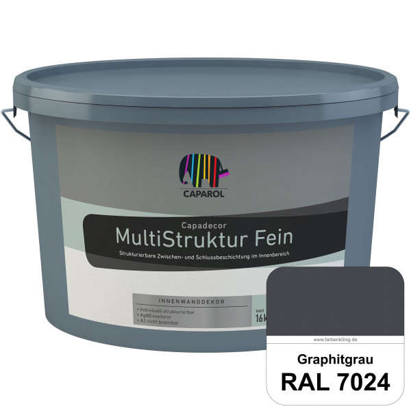 Capadecor MultiStruktur fein (RAL 7024 Graphitgrau) quarzgefüllte Zwischen- und Schlußbeschichtung i