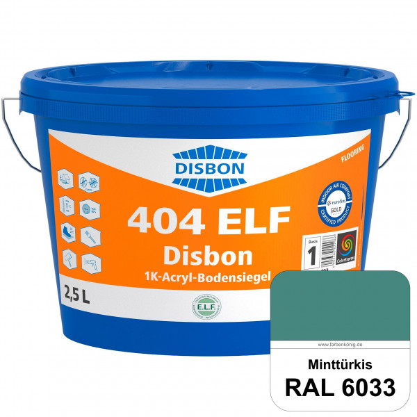 Disbon 404 ELF 1K-Acryl-Bodensiegel (RAL 6033 Minttürkis) 1K PU-verstärkte, emissions- und lösemitte