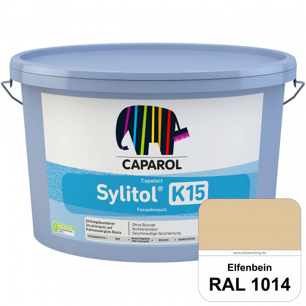 Capatect Sylitol Fassadenputz K15 (RAL 1014 Elfenbein) Silikatisch gebundener Strukturputz nach DIN