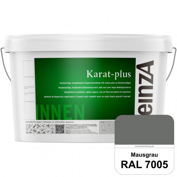einzA Karat-plus (RAL 7005 Mausgrau) Innenwandfarbe mit herausragenden Produkteigenschaften