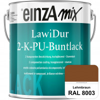 einzA LawiDur 2-K-PU-Buntlack - Hochglanz (RAL 8003 Lehmbraun)