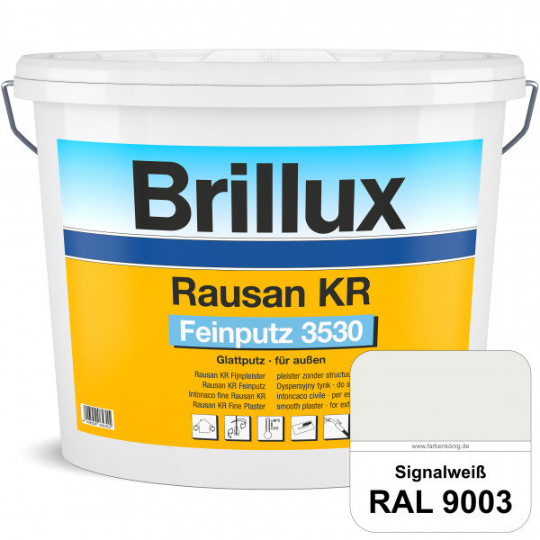 Rausan KR Feinputz 3530 (RAL 9003 Signalweiß) organisch gebundener & verarbeitungsfertiger Glattputz
