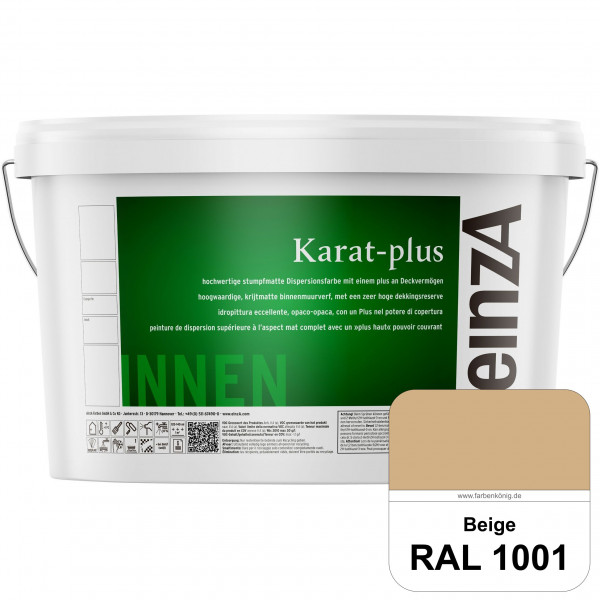 einzA Karat-plus (RAL 1001 Beige) Innenwandfarbe mit herausragenden Produkteigenschaften