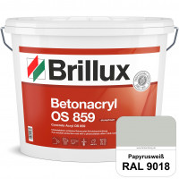 Betonacryl OS 859 (RAL 9018 Papyrusweiß) Wetterbeständige Schutzbeschichtung für Betonflächen (Außen
