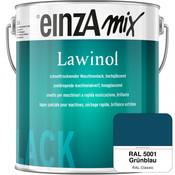 einzA Lawinol hochglänzend (RAL 5001 Grünblau)