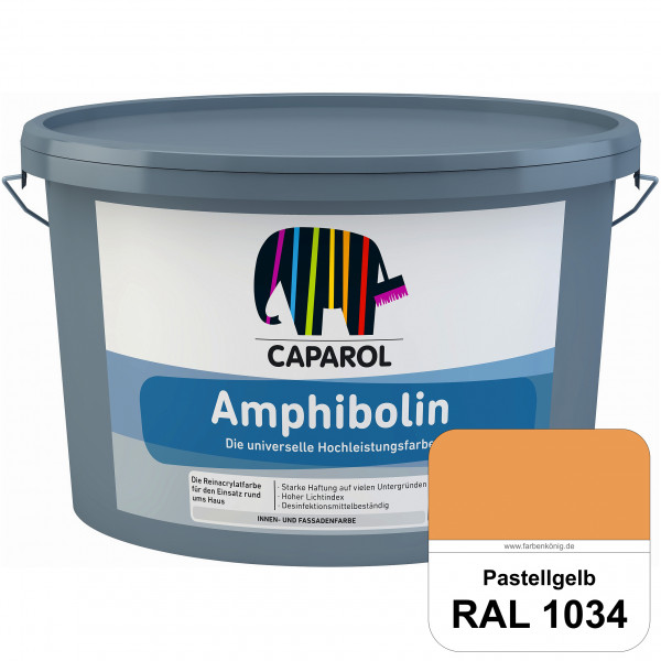 Amphibolin (RAL 1034 Pastellgelb) Universalfarbe auf Reinacrylbasis innen & außen