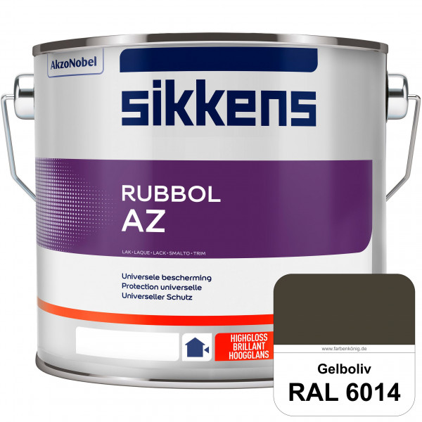 Rubbol AZ (RAL 6014 Gelboliv) Hochwertiger, universeller Hochglanzlack (lösemittelhaltig) außen