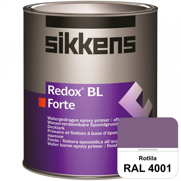 Redox BL Forte (RAL 4001 Rotlila) seidenmatte & wasserbasierte 2-K-Epoxidharzlack (innen)