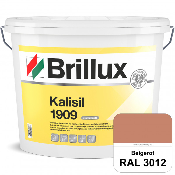 Kalisil 1909 Silikat-Innenfarbe (RAL 3012 Beigerot) Sol-Silikat-Innenfarbe für hochwertige Decken- u