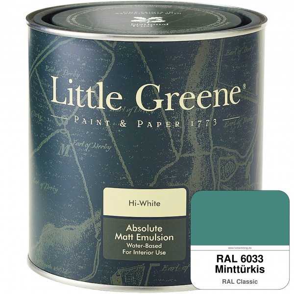 Absolute Matt Emulsion - Sample Pot 250 ml (RAL 6033 Minttürkis)