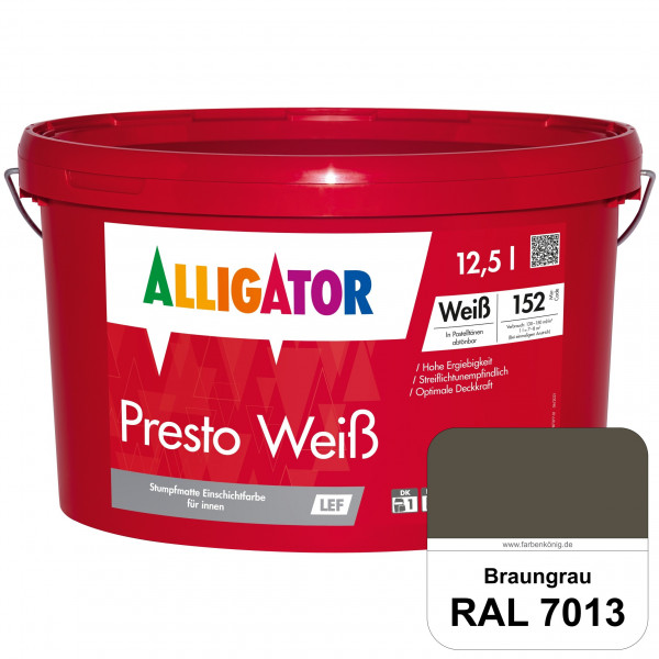 Presto Weiß LEF (RAL 7013 Braungrau)