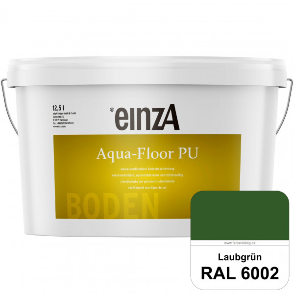 einzA Aqua-Floor PU (RAL 6002 Laubgrün) seidenglänzender Acryl-PU-Bodenbeschichtung