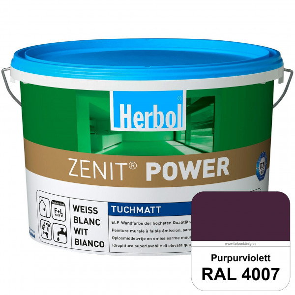 Herbol Zenit Power (RAL 4007 Purpurviolett) Superdeckende ELF-Wandfarbe