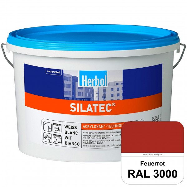 Silatec (RAL 3000 Feuerrot) Acrylatverstärkte, füllende Siliconharz-Fassadenfarbe