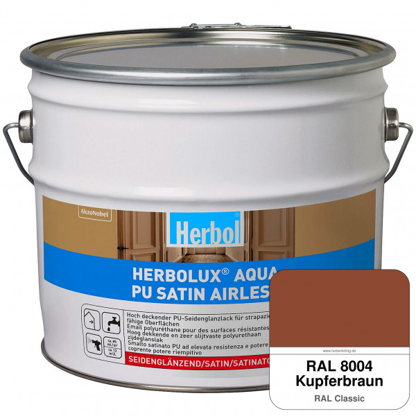 Herbolux Aqua PU Satin Airless (RAL 8004 Kupferbraun)