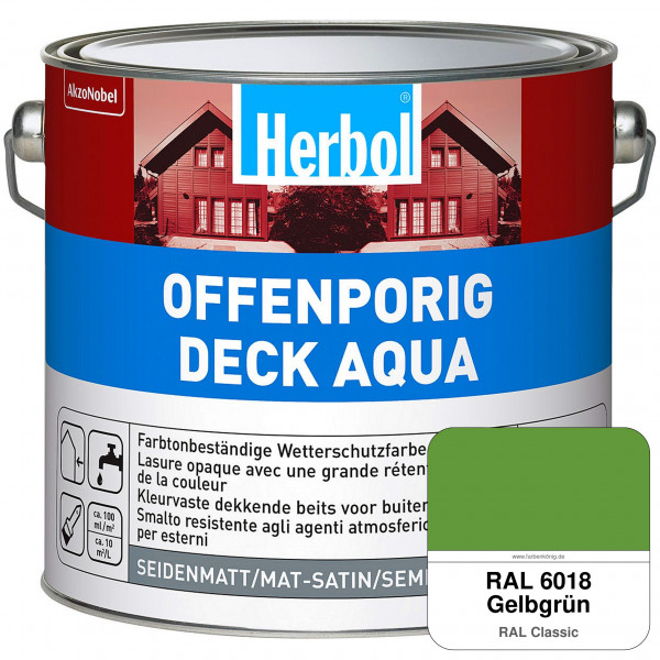Offenporig-Deck Aqua (RAL 6018 Gelbgrün)
