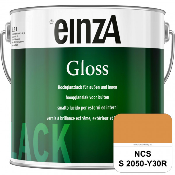 einzA Gloss (NCS S 2050-Y30R) Hochwertiger Alkydharzlack in Premium-Qualität, hochglänzend.