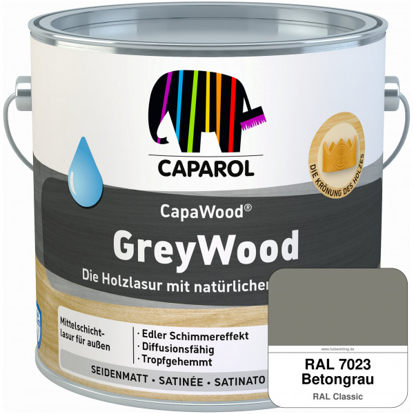CapaWood® GreyWood (RAL 7023 Betongrau) - ersetzt Capadur GreyWood