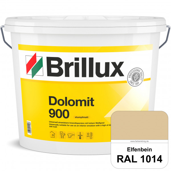 Dolomit 900 (RAL 1014 Elfenbein) stumpfmatte Innen-Dispersionsfarbe mit gutem Deckvermögen