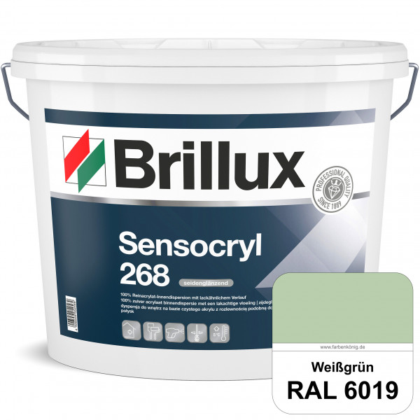 Sensocryl ELF 268 (RAL 6019 Weißgrün) hochwertige seidenglänzende & strapazierfähige Reinacrylat-Inn