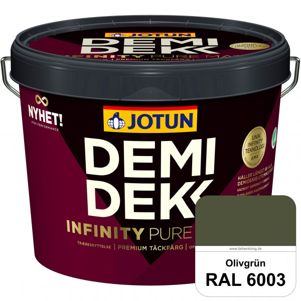 DEMIDEKK Infinity Pure Mat (ehemals Demidekk Ultimate Helmatt) - Deckende, matte Holzfarbe (RAL 6003