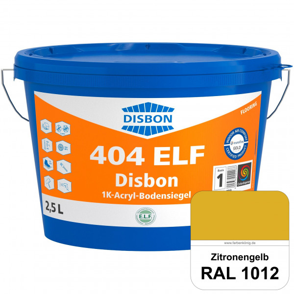 Disbon 404 ELF 1K-Acryl-Bodensiegel (RAL 1012 Zitronengelb) 1K PU-verstärkte, emissions- und lösemit