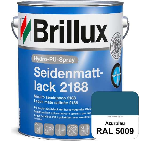 Hydro-PU-Spray Seidenmattlack 2188 (RAL 5009 Azurblau) hochwertiger Lack speziell für das XVLP-Sprit