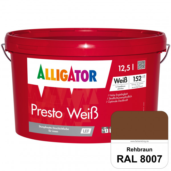 Presto Weiß LEF (RAL 8007 Rehbraun)