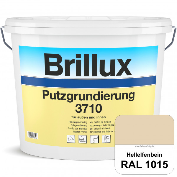 Putzgrundierung 3710 (RAL 1015 Hellelfenbein) Wetterbeständige & quarzhaltige Grundierfarbe auf Disp