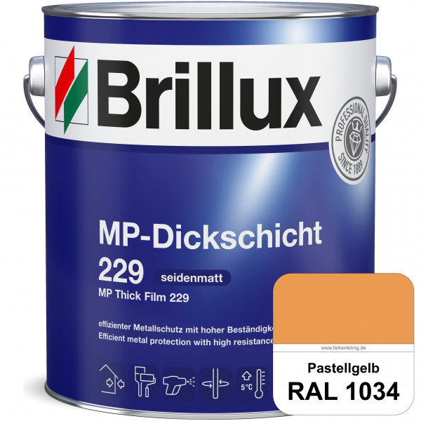 MP-Dickschicht 229 (RAL 1034 Pastellgelb) Korrosionsschutz für grundierten Eisen- & Stahl sowie für