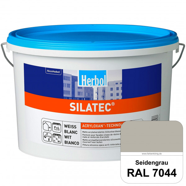 Silatec (RAL 7044 Seidengrau) Acrylatverstärkte, füllende Siliconharz-Fassadenfarbe