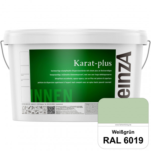 einzA Karat-plus (RAL 6019 Weißgrün) Innenwandfarbe mit herausragenden Produkteigenschaften
