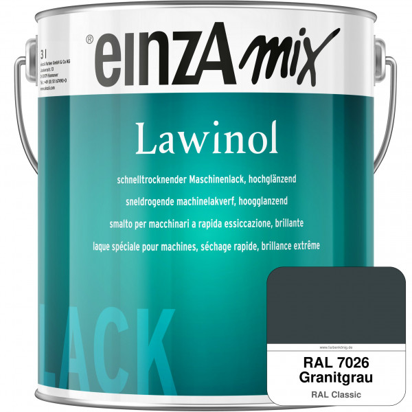 einzA Lawinol hochglänzend (RAL 7026 Granitgrau)